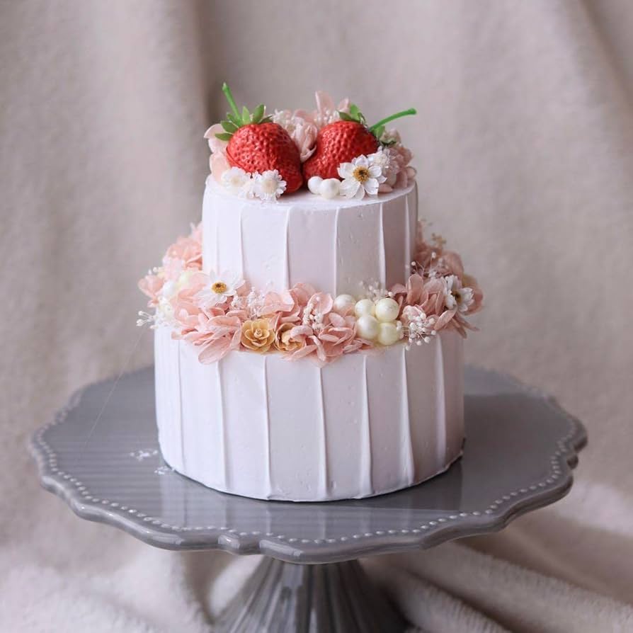 Amazon.co.jp: お花といちごのクレイケーキ ナチュラル : おもちゃ