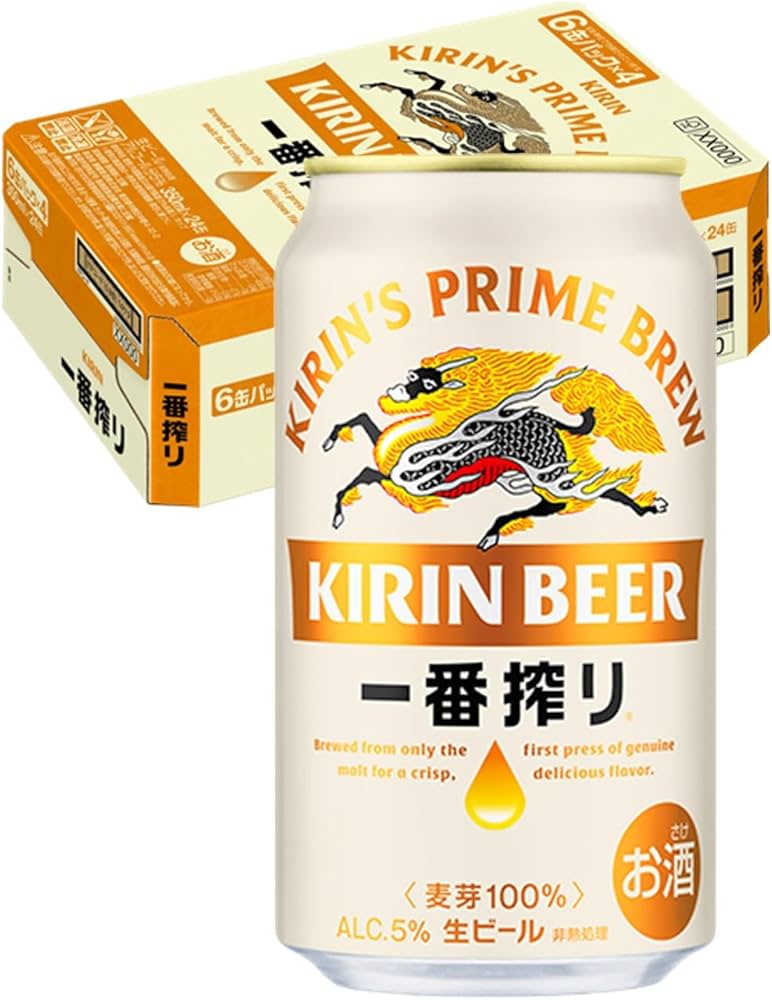 Amazon.co.jp: 一番搾り キリン ビール350ml×24本[6缶×4] 生ビール