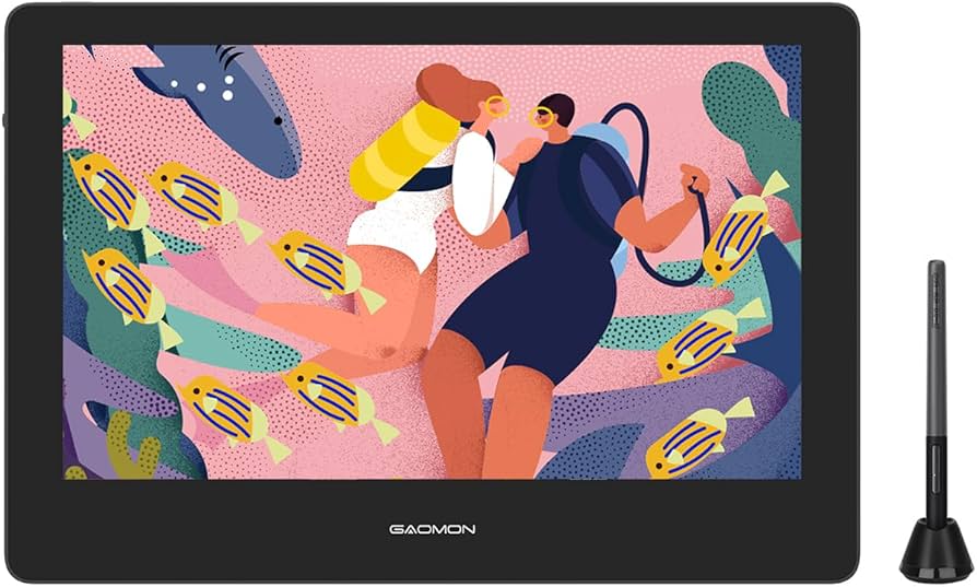 Amazon | GAOMON 液タブ 13.3インチ 86%NTSC フルラミネーション 液晶