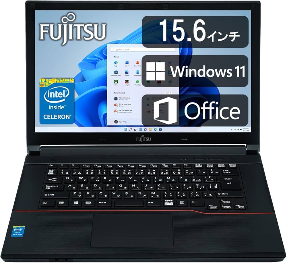 Amazon.co.jp: Fujitsu Laptop A553/Office 2019/Windows 11/15.6 Type