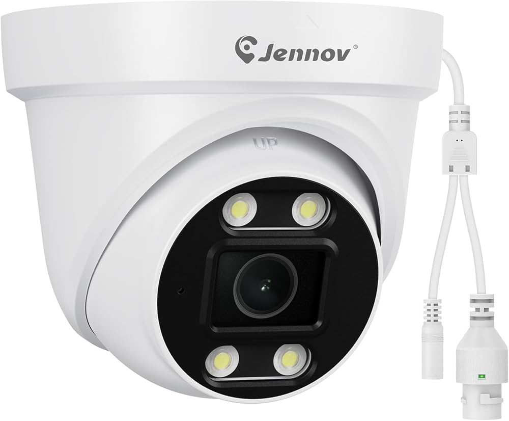 Amazon.co.jp: 【4K顔検知・130°視野角】JENNOV 防犯カメラ POE 屋外