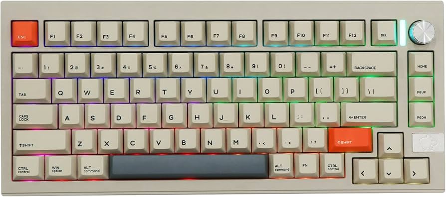 EPOMAKER CIDOO V75 VIA Programmable Mechanical Keyboard, 81 Keys