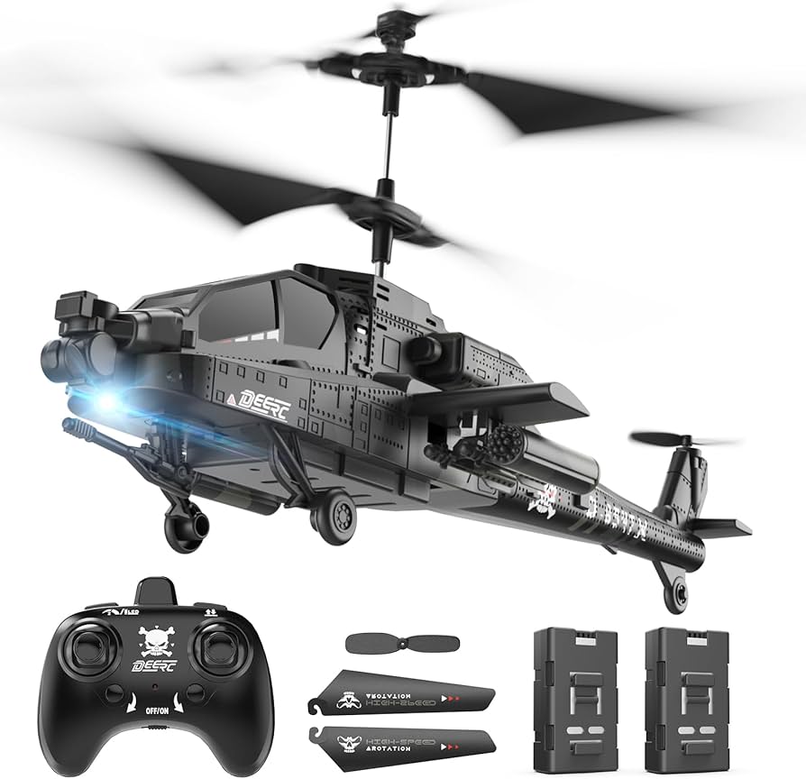 Amazon | DEERC ヘリコプター ラジコン おもちゃ 室内 プラモデル rc