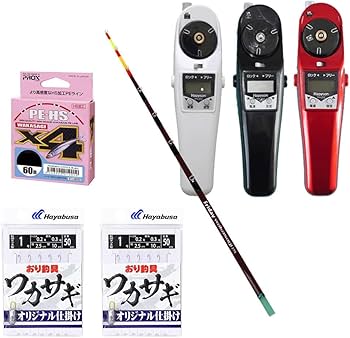 Amazon.co.jp: フライデー 電動ワカサギ 4点セット [ワカサギ穂先21cm