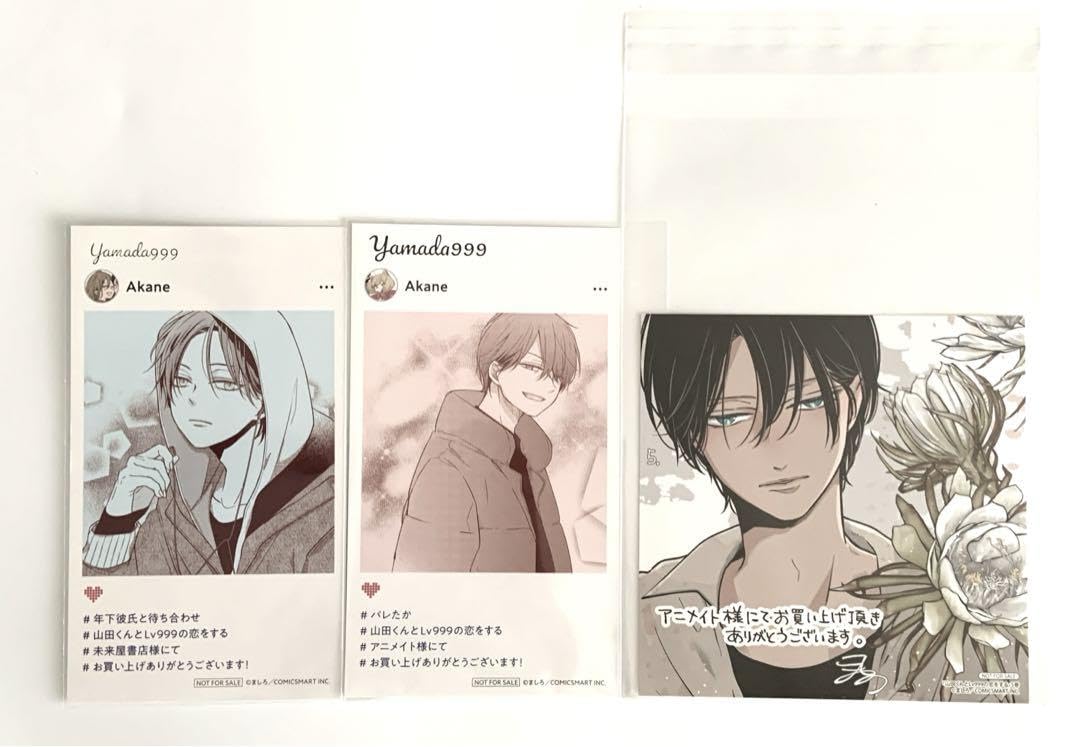 Amazon.co.jp: 山田くんとlv999の恋をする 特典 イラストカード 3点