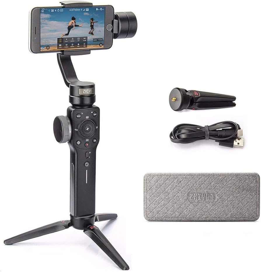 Amazon.com: Zhiyun Smooth 4 Gimbal Stabilizer for Smartphone