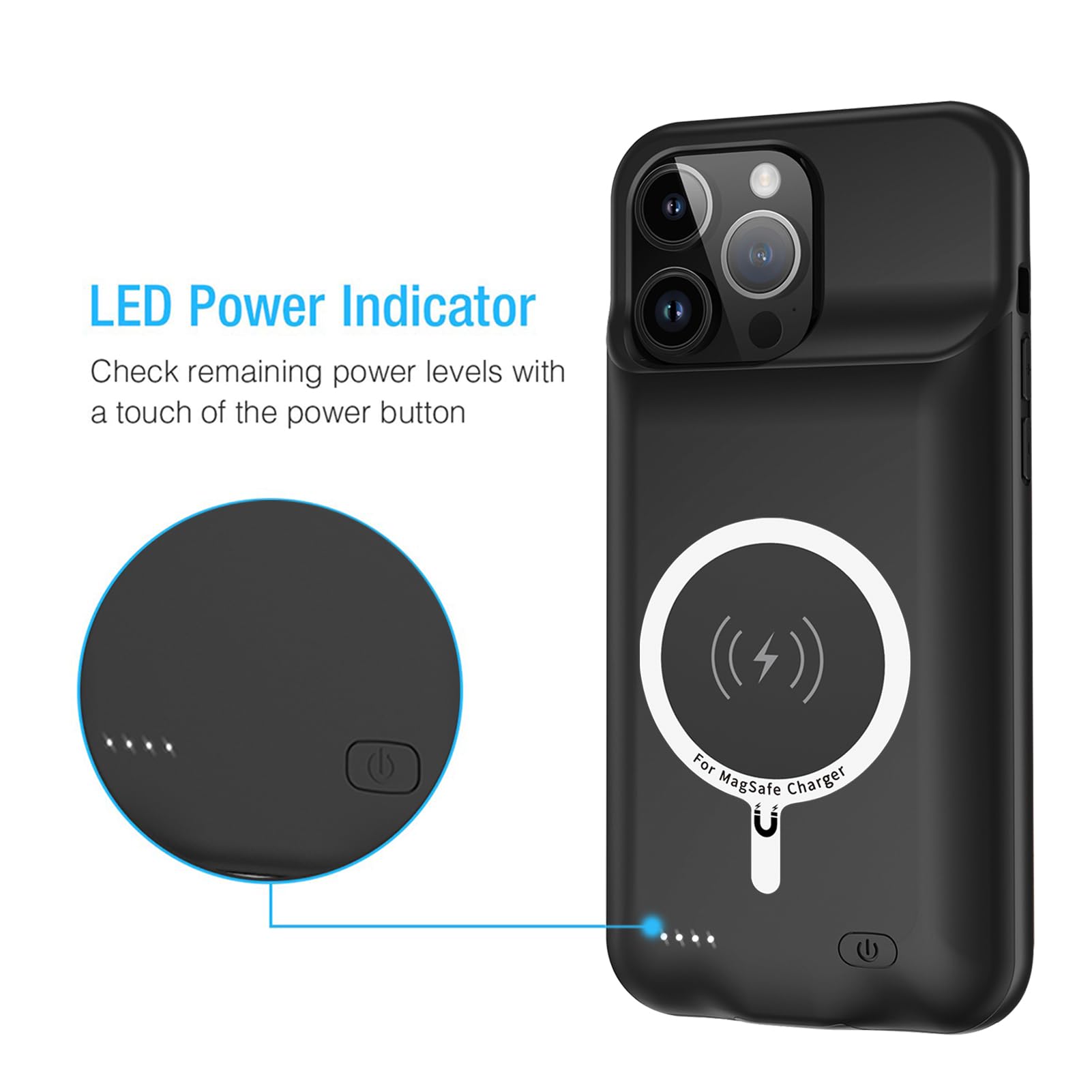 Amazon.com: Battery Case for iPhone 16 Pro, Enhanced 10000mAh