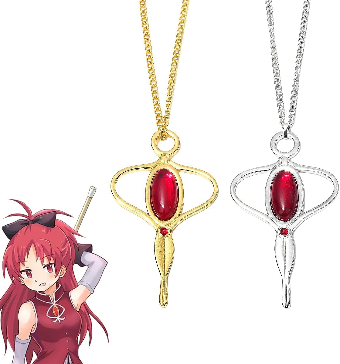 Amazon.co.jp: 魔法少女まどかマギカ 佐倉 杏子 ネックレス ソウル