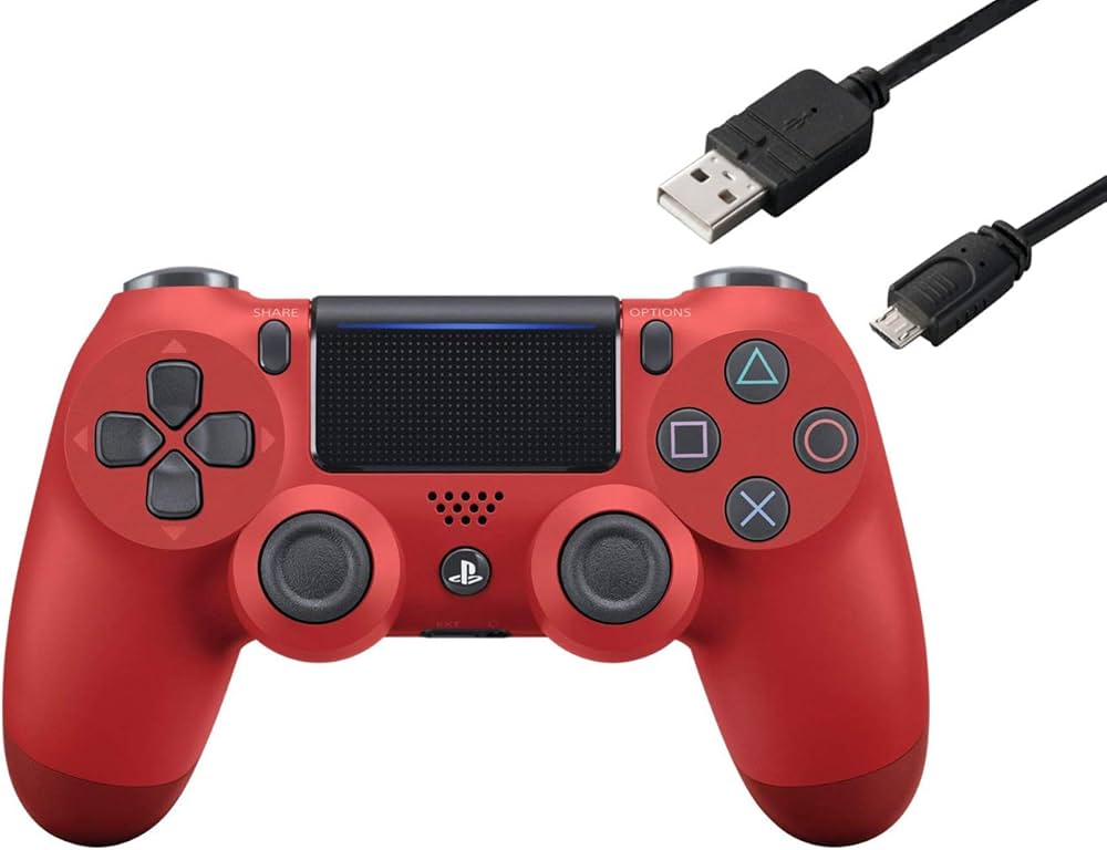 Amazon | 【純正品】ワイヤレスコントローラー (DUALSHOCK 4) マグマ