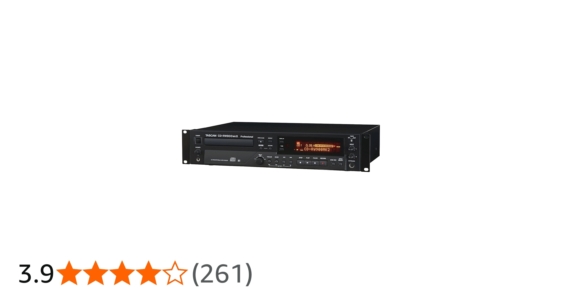 Amazon.co.jp: TASCAM CDレコーダー/プレーヤー 業務用 CD-RW900MK2