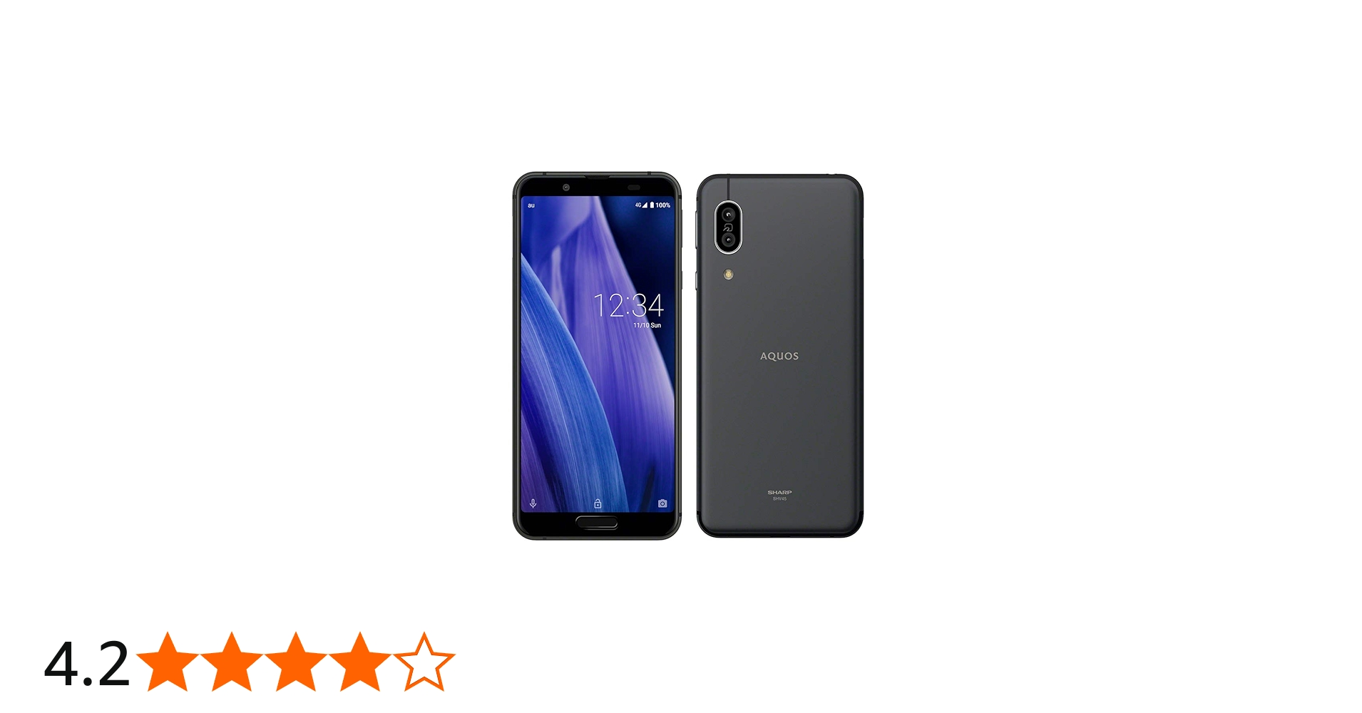 Amazon | AU AQUOS sense3 SHV45 ブラック 黒 白ロム | au(エーユー