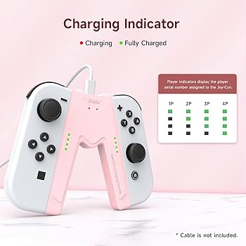 Amazon.com: JINGDU Switch Joy-Con Charging Grip Compatible with