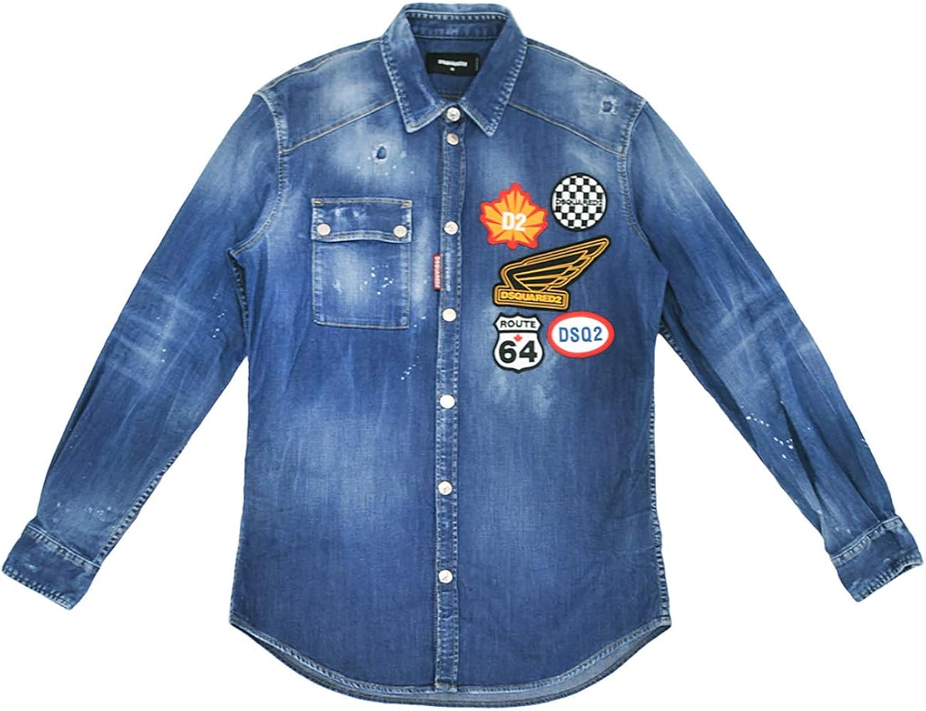 Amazon.co.jp: (ディースクエアード) Dsquared2 デニムシャツ メンズ