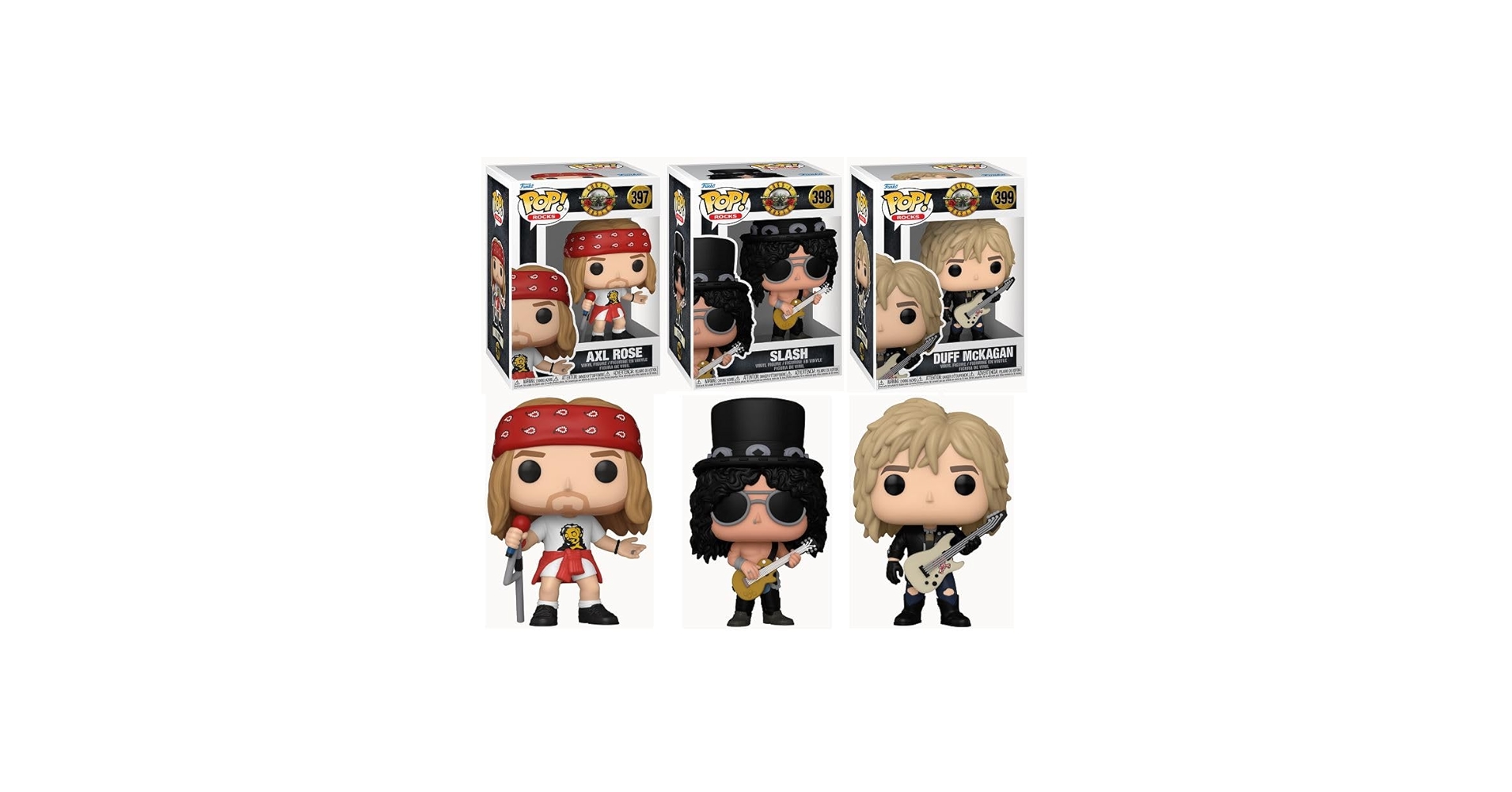 FUNKO POP GUNS N ROSESガンズ•アンド•ローゼスセット☆ Amazon.com