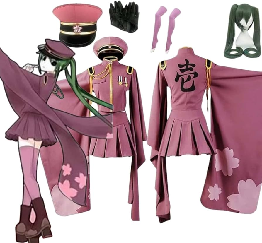 Amazon.co.jp: 千本桜 せんぼんざくら ミク コスプレ衣装 ウイッグ付き