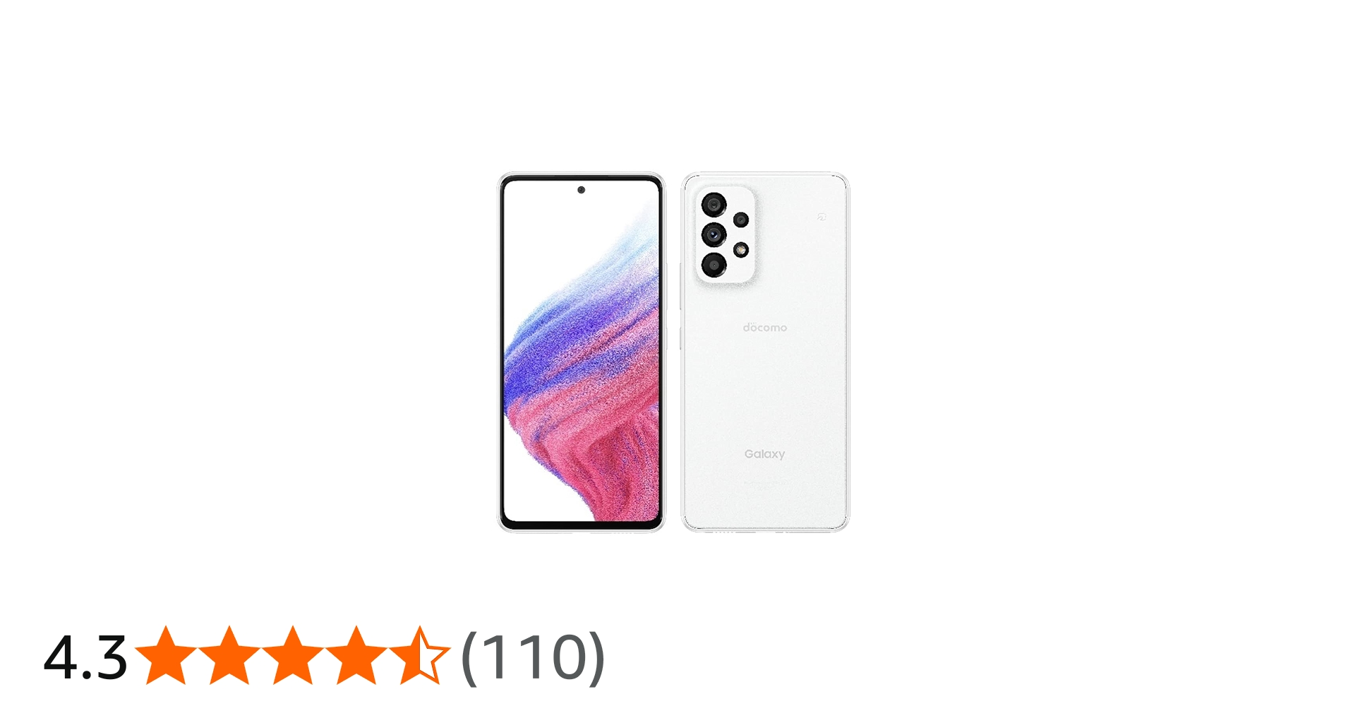 Amazon.co.jp: SIM Free docomo Galaxy A53 5G SC-53C Awesome White
