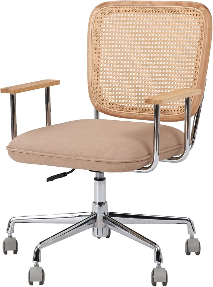 Amazon.co.jp: LOWYA ロウヤ デスクチェア ラタン調チェア おしゃれ