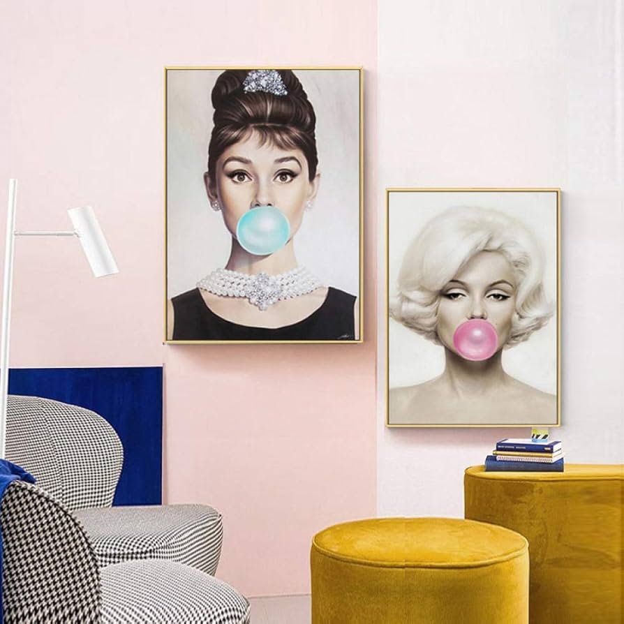 Amazon.co.jp: オードリーヘップバーンマリリンモンローバブル