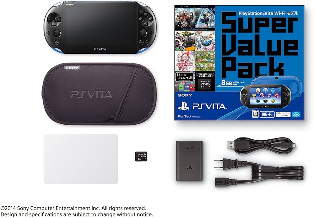Amazon.com: PlayStation Vita Super Value Pack Wi-Fiモデル ブルー