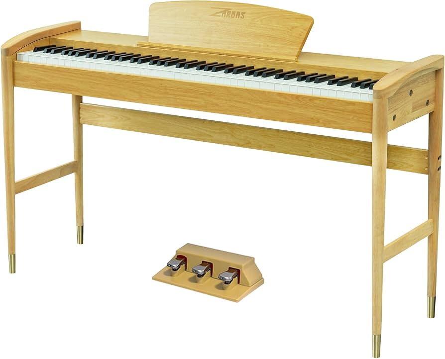 Amazon | ZHRUNS 電子ピアノ 88鍵盤 ハンマーアクション 電子 ピアノ