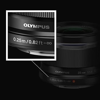 Amazon.com : Olympus M.Zuiko Digital 25mm F1.8 Black for Micro
