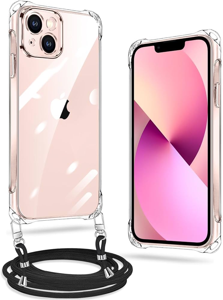 Amazon.co.jp: xiusiteli iPhone 13 ケース クリア ネック ショルダー
