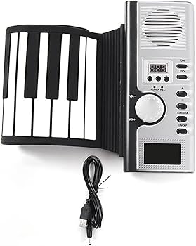 Amazon | 内蔵スピーカーロールアップフレキシブルピアノ 61 キー
