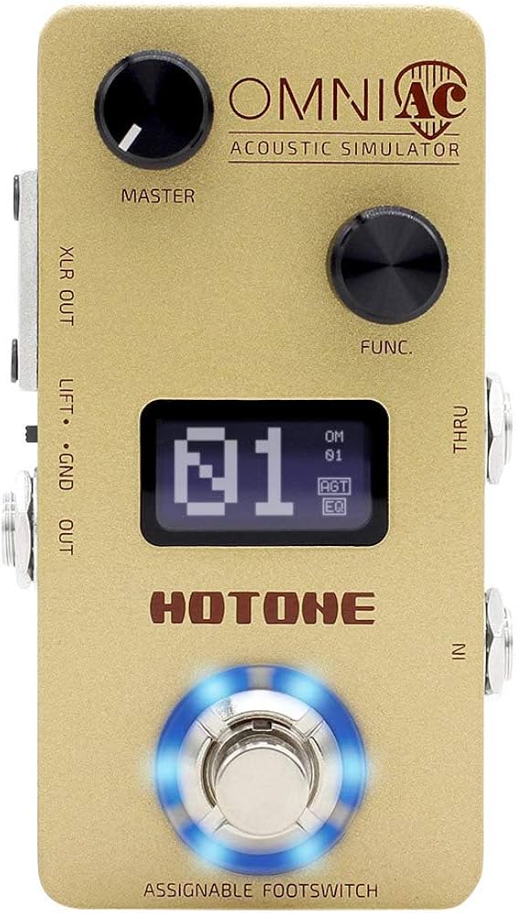 Amazon.com: Hotone Omni AC Simulation Guitar Bass Effects Pedal