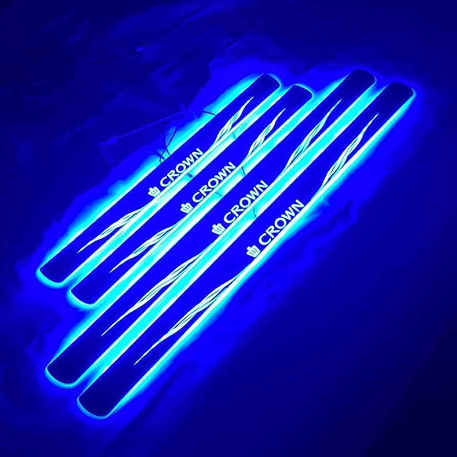 CROWN LEDスカッフプレート 4点セット CROWN LEDスカッフプレート 4点