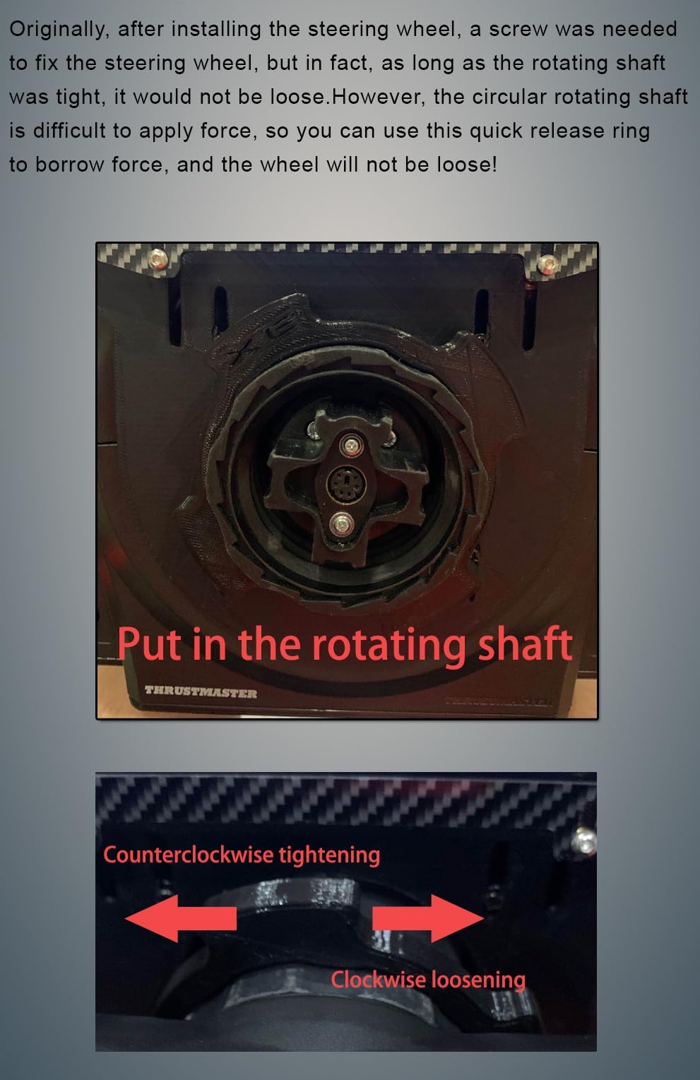 Amazon | SIMPUSH レーシングホイールクイックリリースアダプター