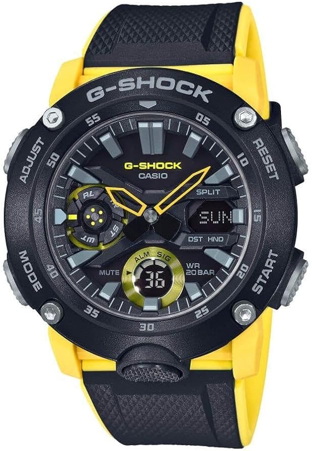 Casio G-Shock GA-2000-1A9 Carbon Core Guard Digital Analog Mens