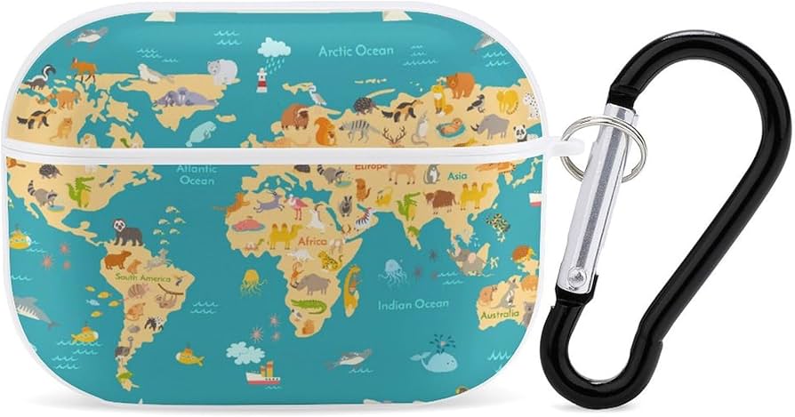 Amazon.co.jp: 動物の世界地図 AirPods Pro2 ケース 2022年9月発売
