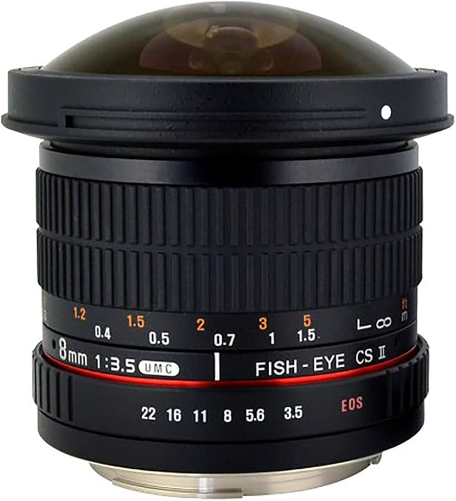 Amazon.com : Rokinon 8mm f3.5 HD Fisheye Lens with Removable Hood
