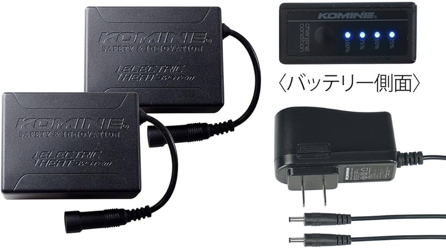 Amazon | コミネ(KOMINE) バイク用 グローブ 7.4V電熱グローブ用 充電