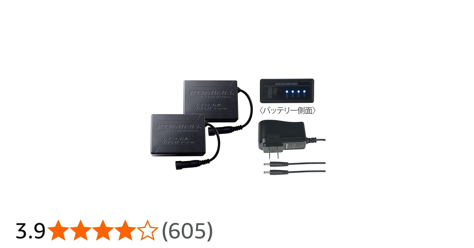 Amazon | コミネ(KOMINE) バイク用 グローブ 7.4V電熱グローブ用 充電
