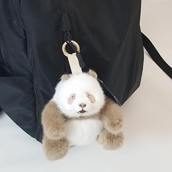 Amazon.co.jp: 茶色いパンダ 七仔 チーザイ ぬいぐるみ キーホルダー