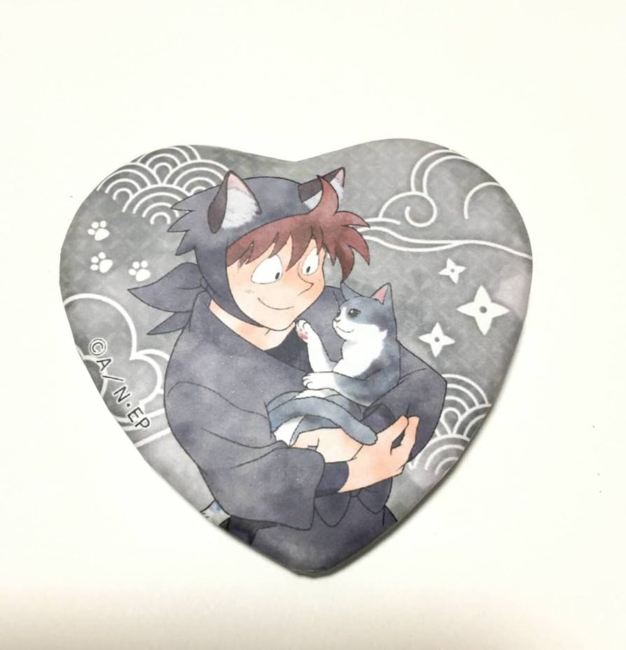 Amazon.co.jp: 忍たま乱太郎 ナンジャタウン ハート缶バッジ ネコ 土井