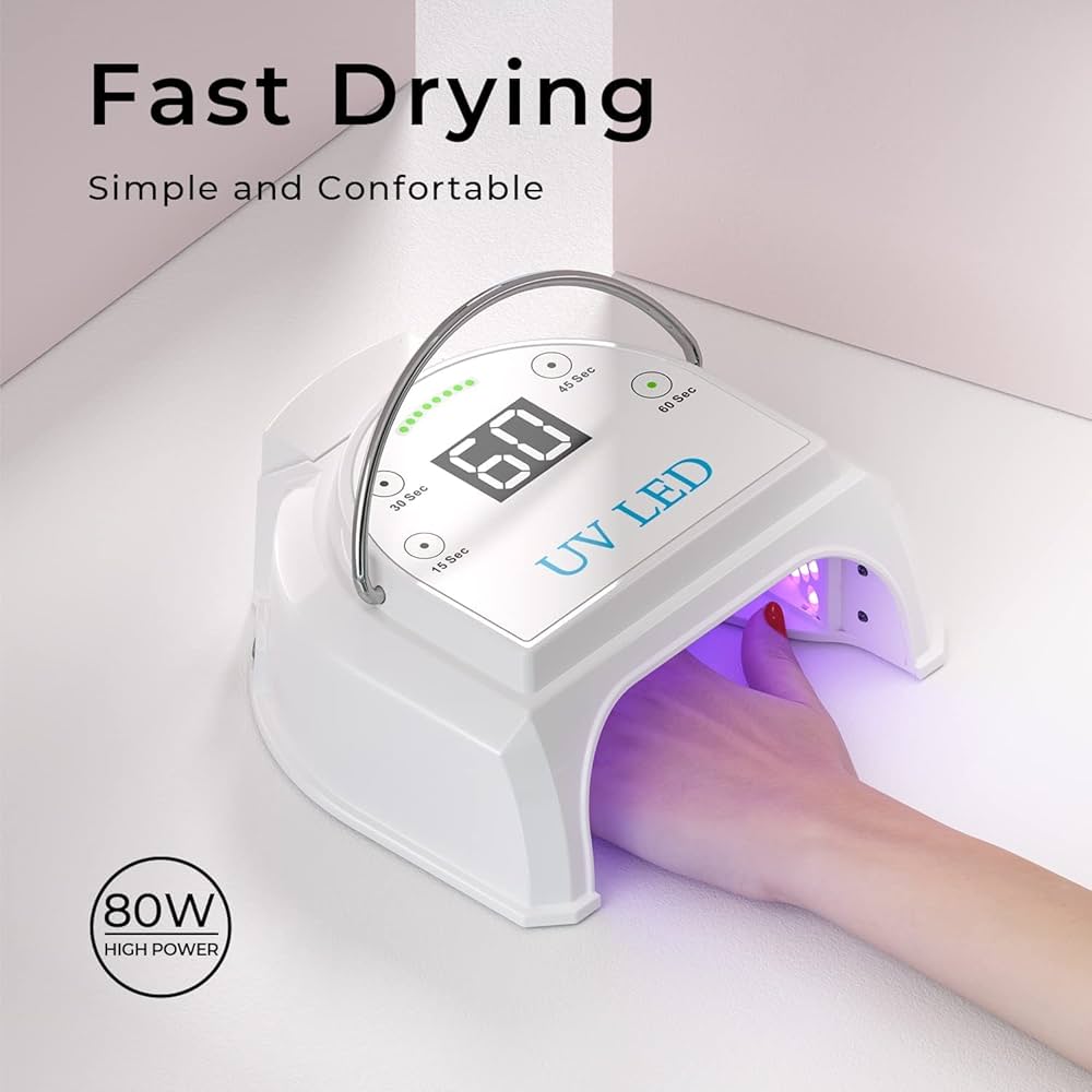 Amazon.com: Gelpal 80W Professional Cordless UV LED Nail Lamp, UV