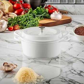 Amazon｜バーミキュラ 鋳物ホーロー鍋 22cm パールホワイト 無水調理