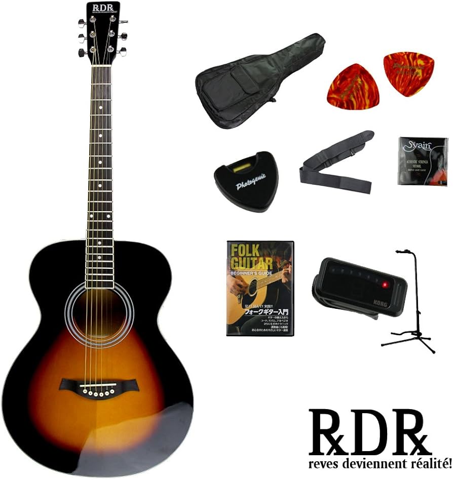 Amazon | アコースティックギター 初心者セット アコギ 入門セット 9点