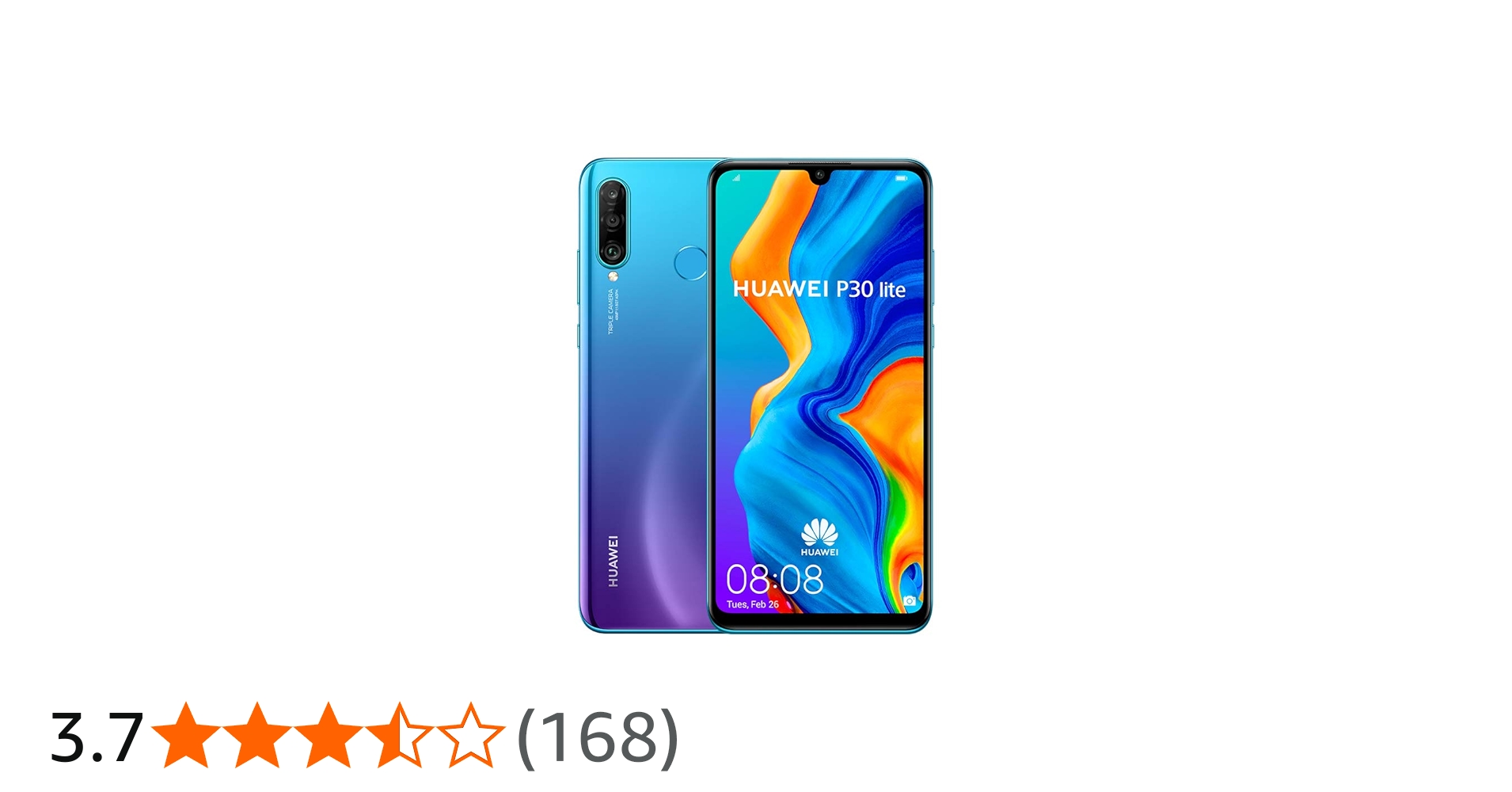 Huawei P30 Lite Dual SIM 128GB 6GB RAM 4G LTE - Peacock Blue: Buy