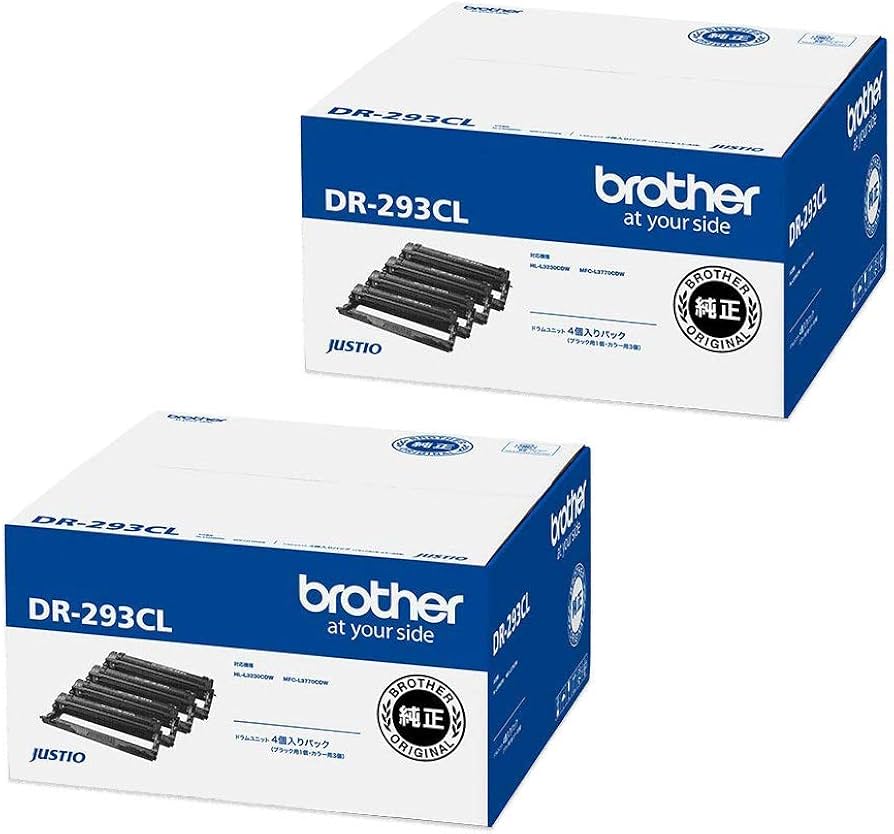 Amazon.co.jp: BROTHER DR-293CL / DR293CL ドラムユニット 純正品 4本
