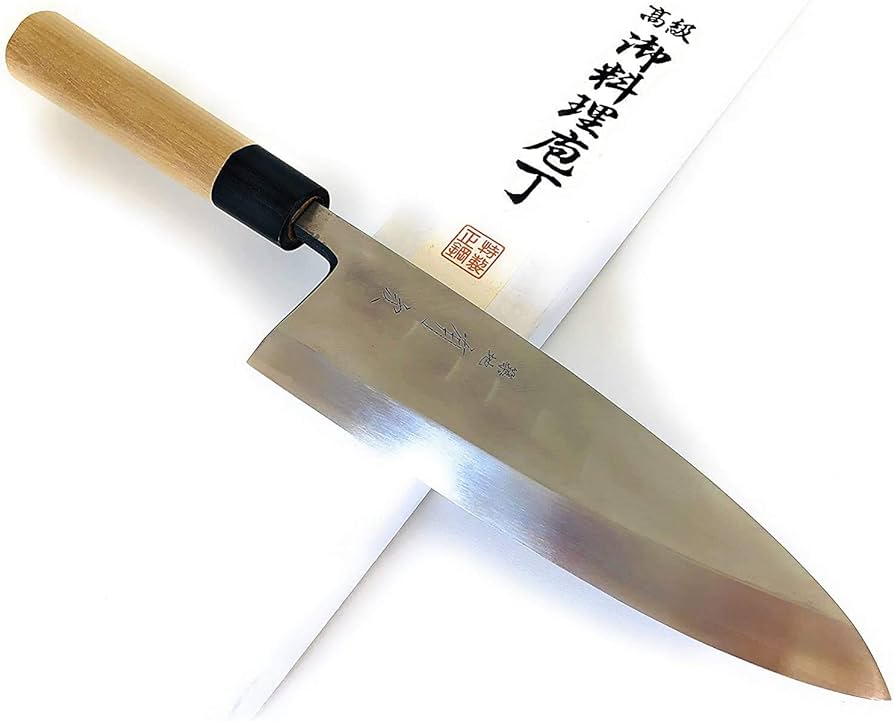 Amazon | 有次 包丁 出刃 特製 240 mm 白鋼2 築地 ARITSUGU 柄 名入れ