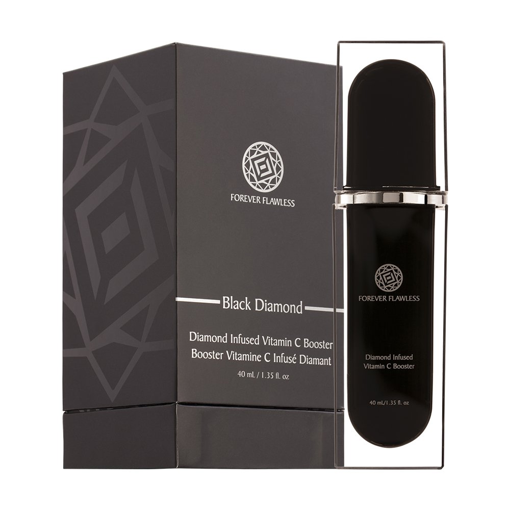 Forever Flawless Diamond Infused Vitamin C Boosting Serum. Black