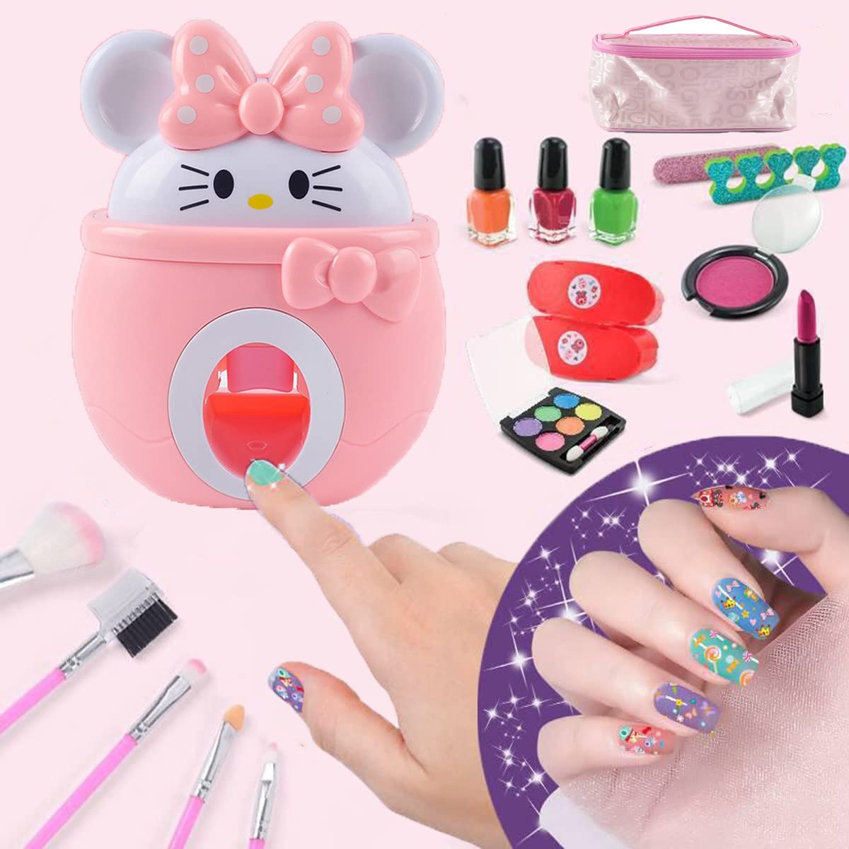 Amazon.co.jp: Grexiull子供 マニキュア セット はがせるマニキュア