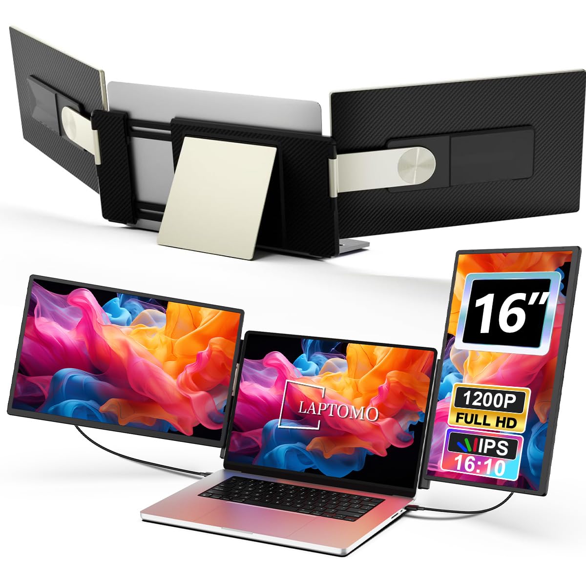 Amazon.co.jp: 16インチモバイルモニターデュアルディスプレイ 、更新
