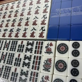 Amazon.co.jp: アモスアルティマ専用麻雀牌 青色 全自動麻雀卓用