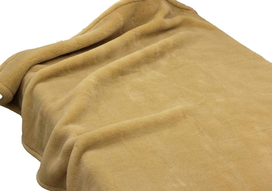 Amazon｜掛け ダブル 洗える メリノ ウール マイヤー毛布 180x210cm