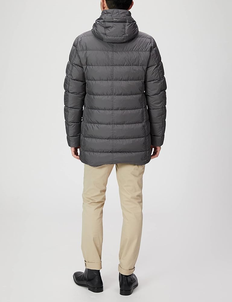 Amazon | [HERNO] ダウン入り定番4つポケットミリタリーコート 【公式