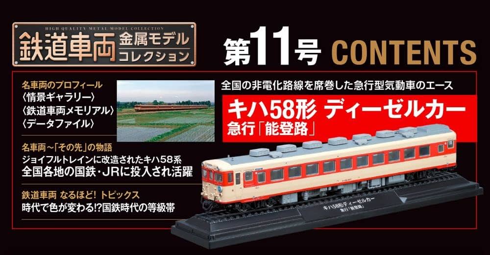 鉄道車両 金属モデルコレクション 11号 (キハ58形 ディーゼルカー急行